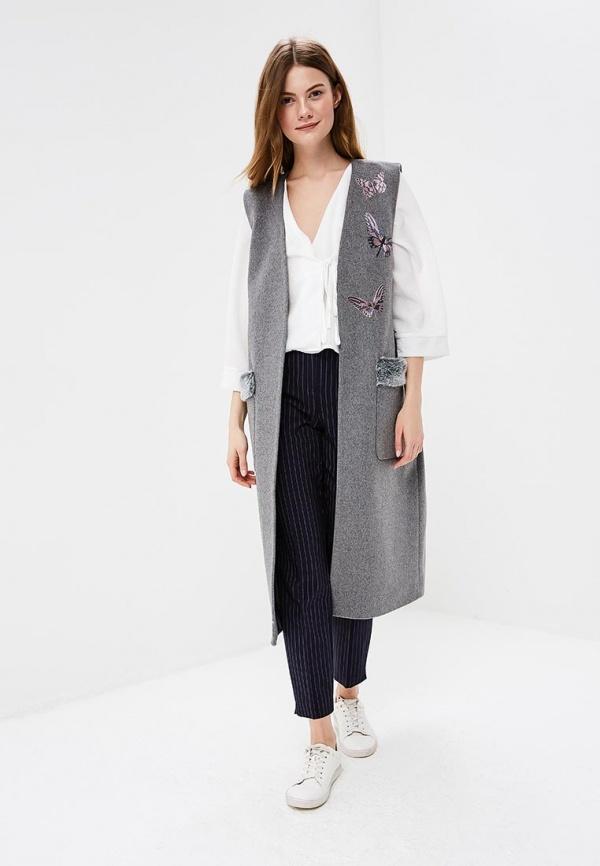 Жилет  - серый цвет