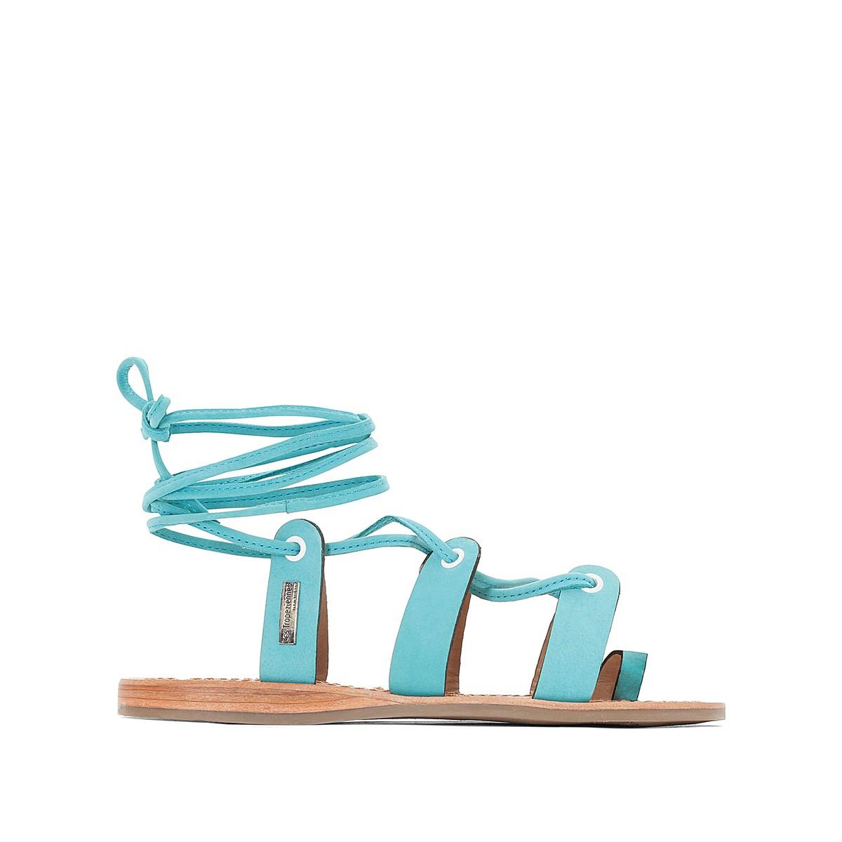 Босоножки  - синий индиго цвет