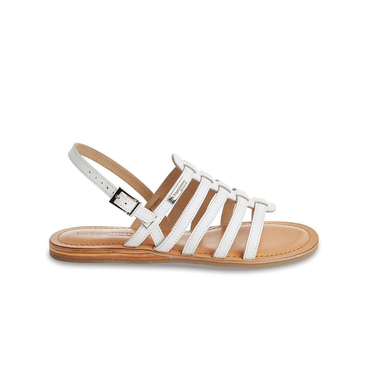 Босоножки  - белый,черный цвет