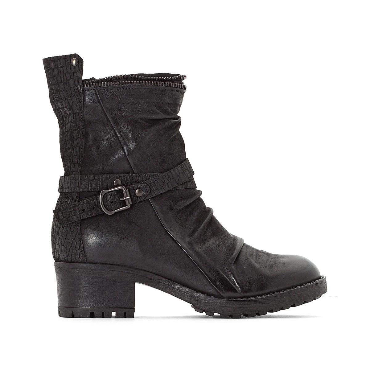 Ботильоны  - черный цвет