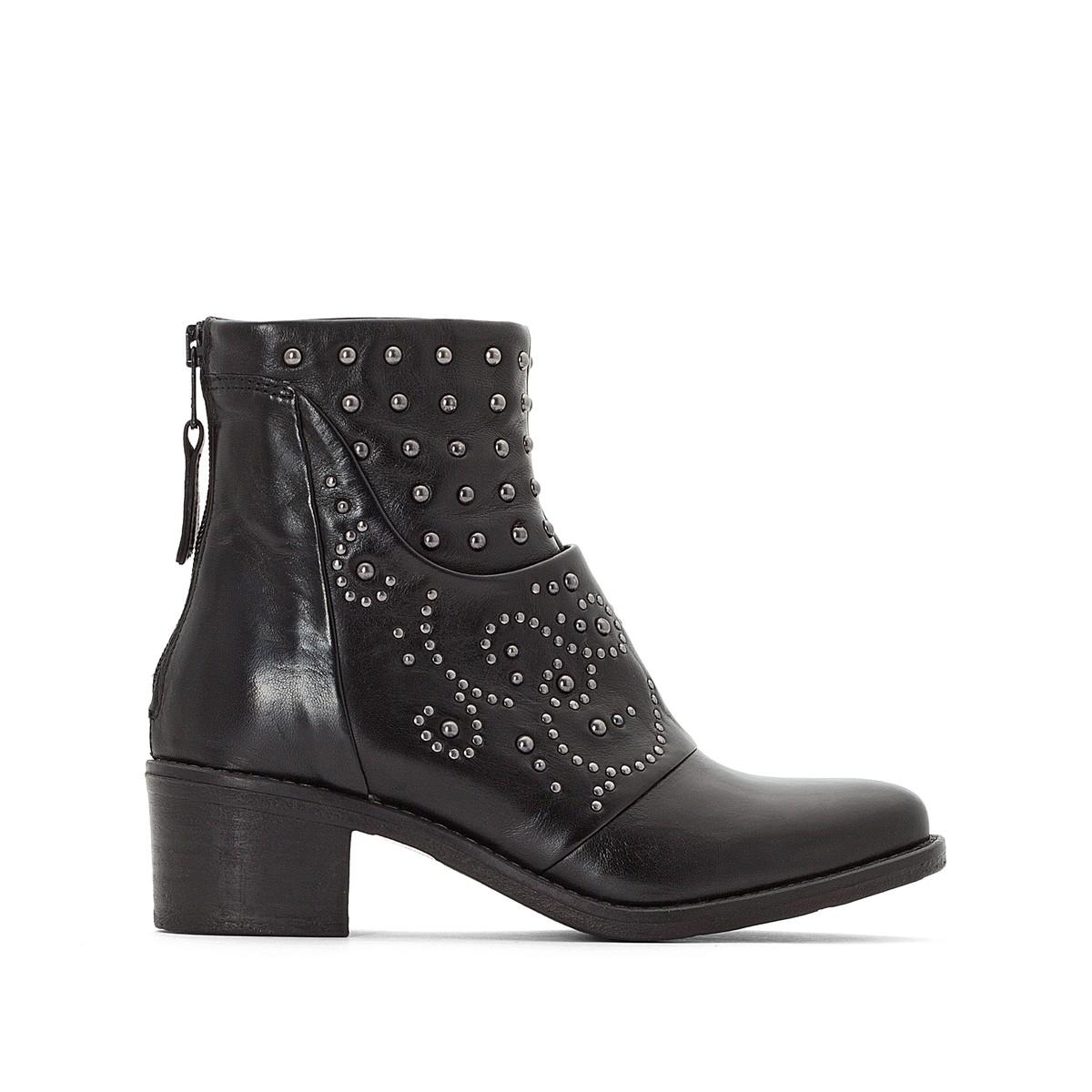 Ботильоны  - черный цвет