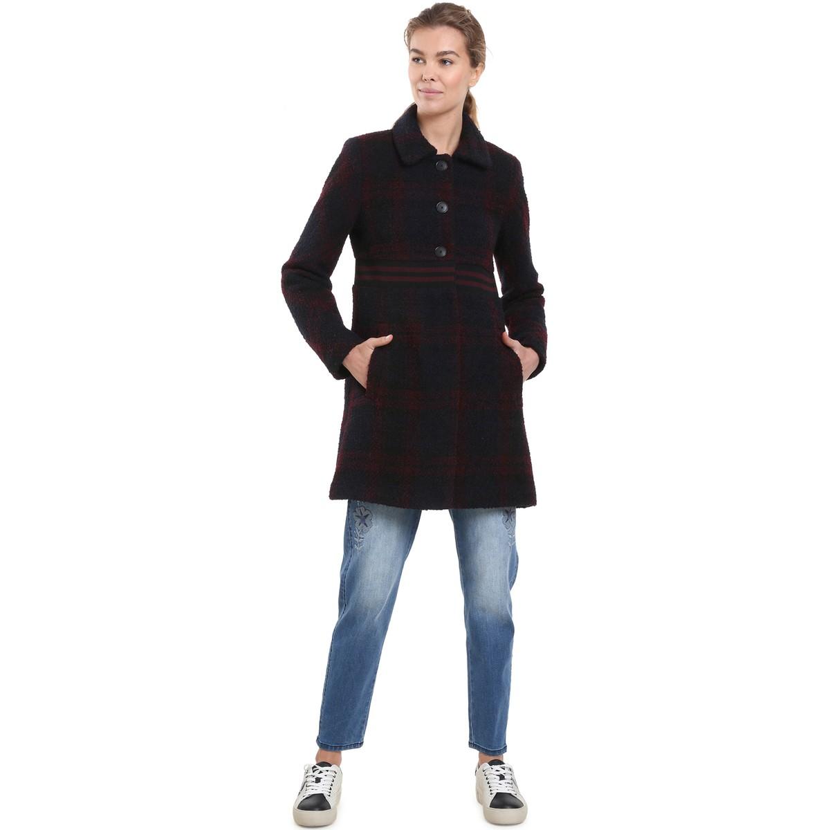 Пальто из шерсти в клетку Пальто DESIGUAL