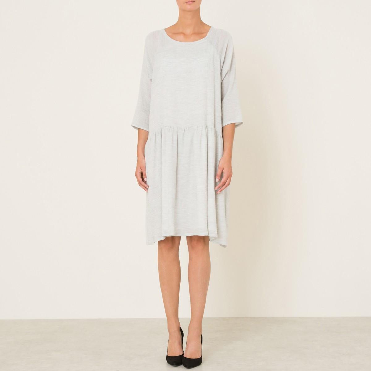 Платье до колена  - светло-серый цвет