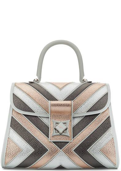 Средняя сумка  - мультиколор,полоска цвет