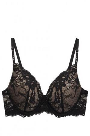 Бюстгальтер на косточках  - черный цвет