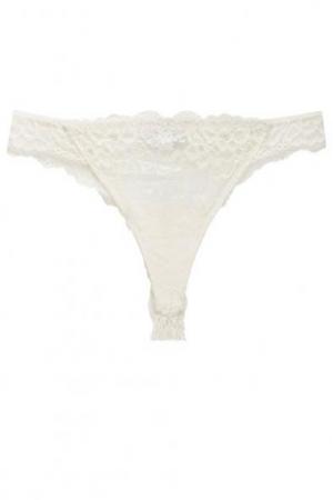 Трусы  - молочный,цветочный принт цвет