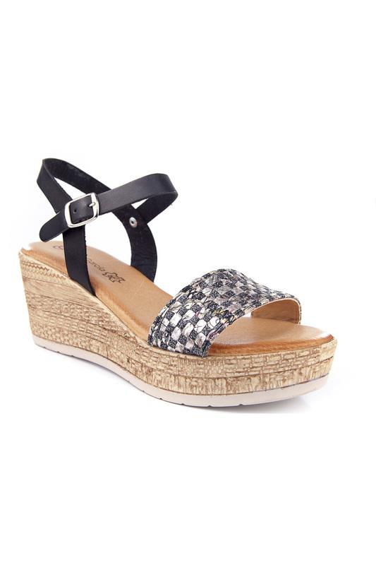 Босоножки  - Black, silver цвет