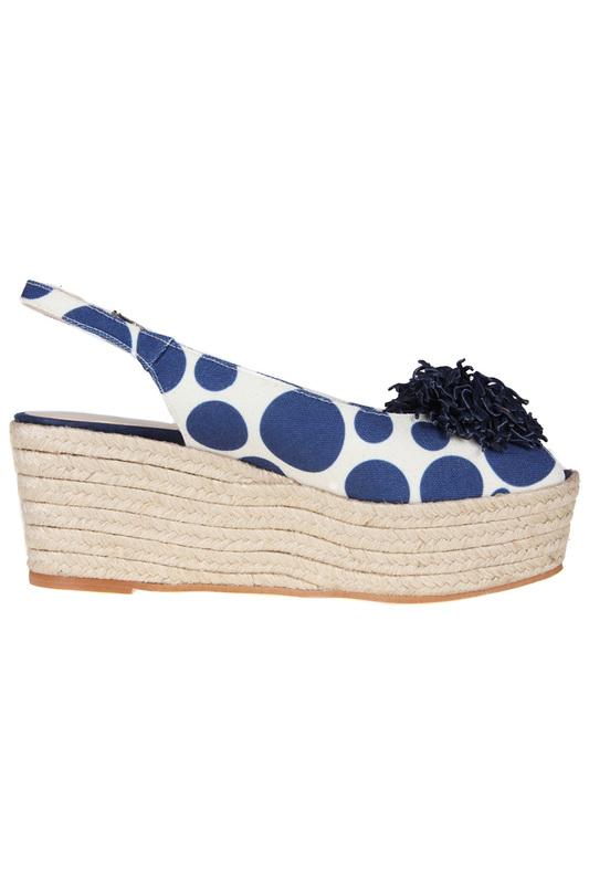 Босоножки  - WHITE, navy цвет