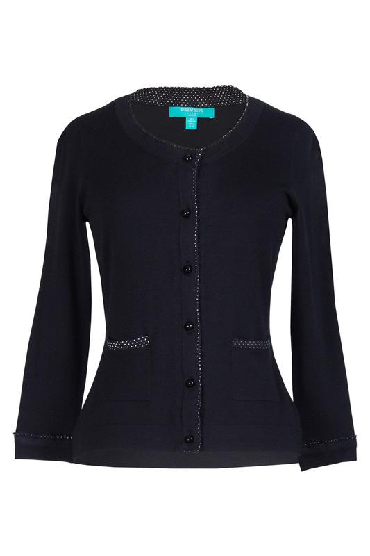 Кардиган  - Black, White цвет