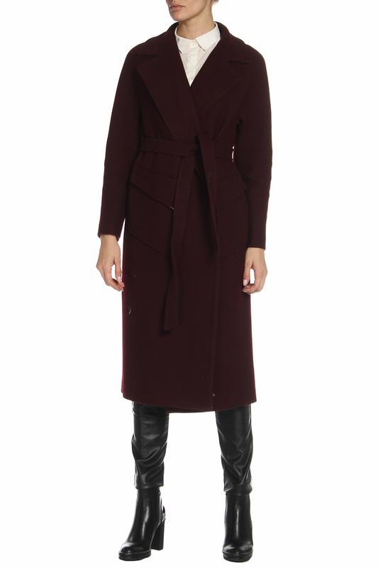 Пальто  - Бордовый цвет