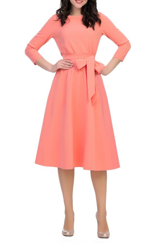 Платье  - Коралловый цвет