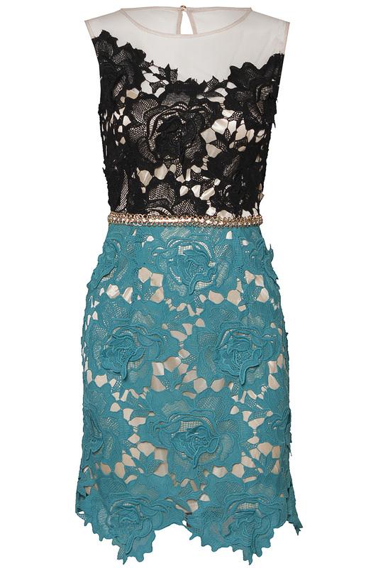 Вечернее платье  - BLACK, green цвет