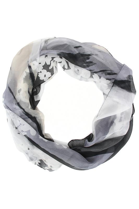 Платок  - Черно-белый цвет