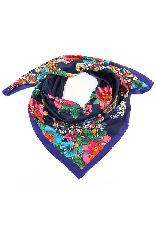 Платок  - Темно-синий, мультиколор цвет