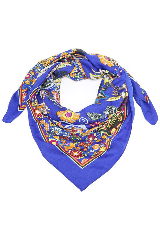 Платок  - Синий, мультиколор цвет