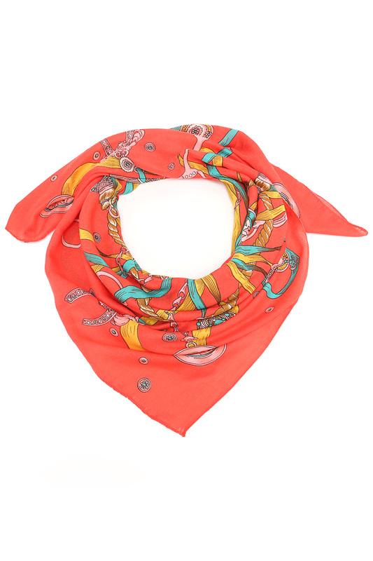 Платок  - Коралловый, мультиколор цвет