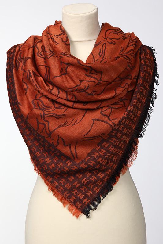 Платок  - Кирпичный цвет