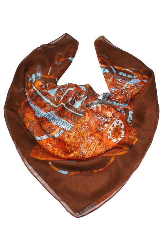 Платок  - Коричневый цвет