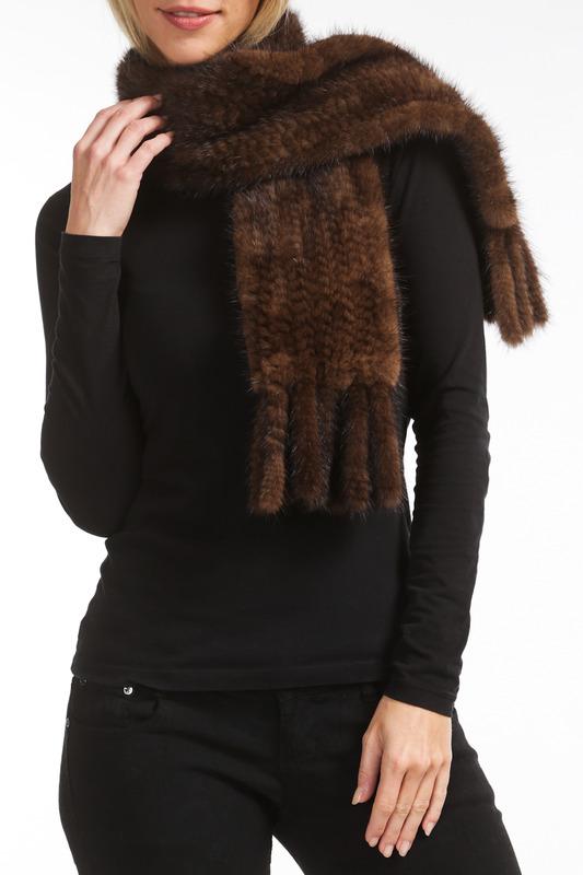 Шарф  - Dark brown цвет