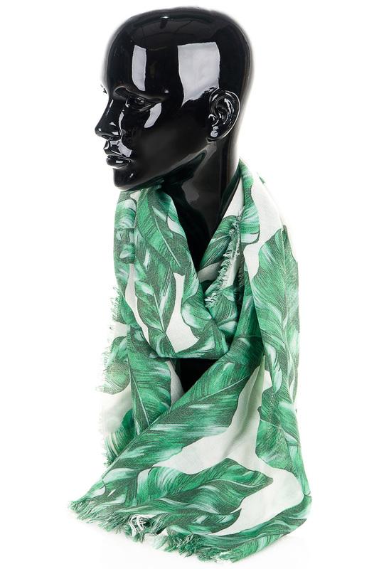 Шарф  - WHITE, green цвет