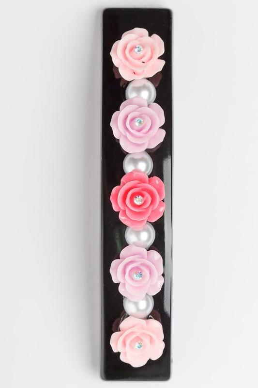 Заколка  - Розовый цвет