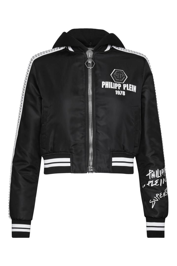 Укороченная куртка с капюшоном Куртка Philipp Plein