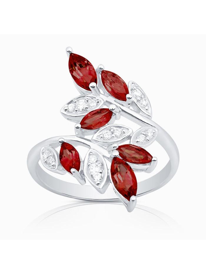 Серебряное кольцо  -  цвет