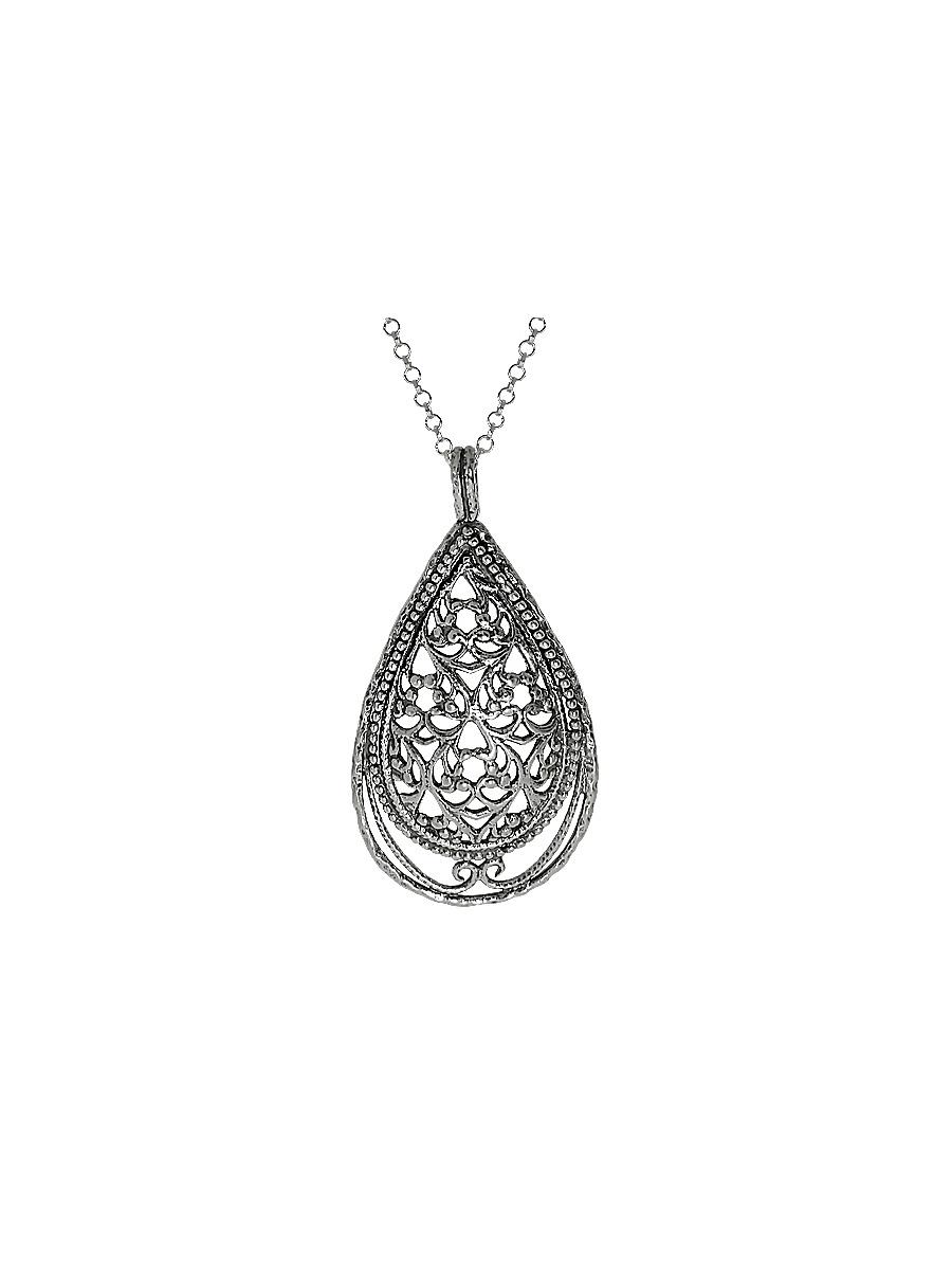 Серебряное колье  -  цвет