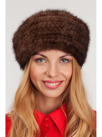 Берет Вязаный мех