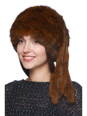 Берет Вязаный мех