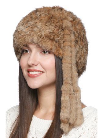 Берет Вязаный мех