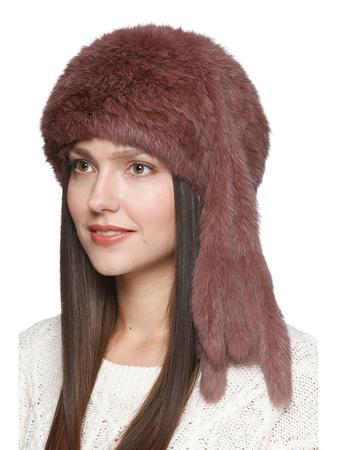 Берет Вязаный мех