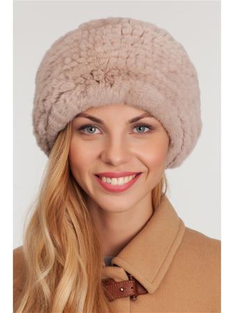 Берет Вязаный мех
