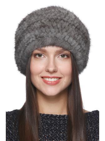 Берет Вязаный мех