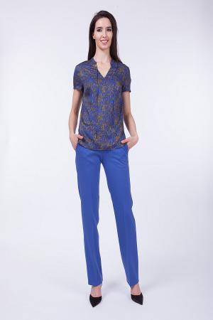 Блуза  - синий  цвет