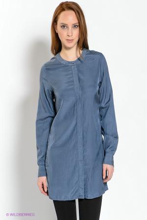 Блузка  - синий  цвет