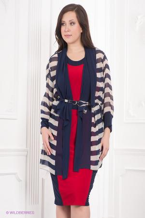 Платье большого размера  - синий цвет