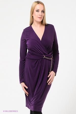 Платье большого размера  - синий цвет