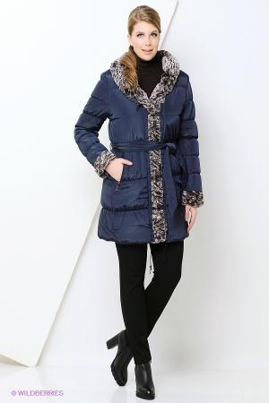 Пальто  - синий  цвет