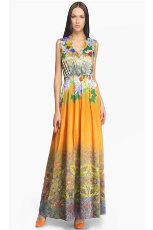 Платье  - желтый  цвет