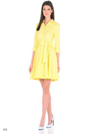 Платье  - светло-желтый, желтый  цвет