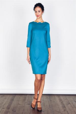 Платье  - серо-голубой  цвет