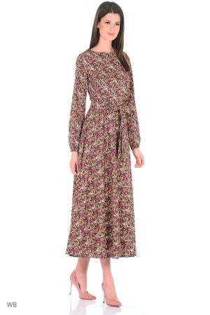 Платье  - терракотовый, темно-фиолетовый, бордовый  цвет