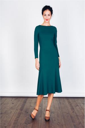 Платье  - зеленый  цвет