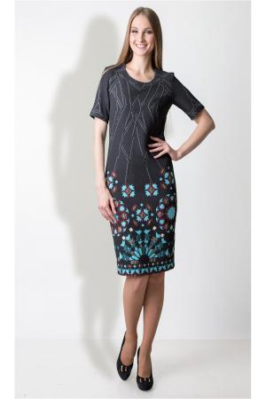 Платье  - черный  цвет