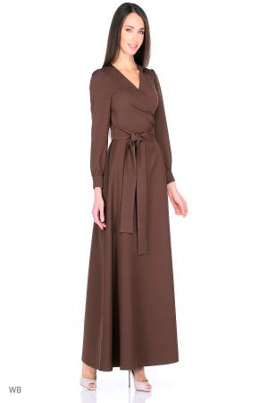 Платье  - коричневый  цвет