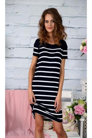 Платье до колена  - черный, белый  цвет