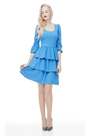 Платье  - лазурный  цвет