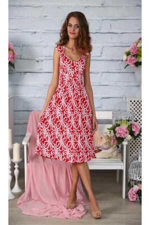 Платье  - красный  цвет