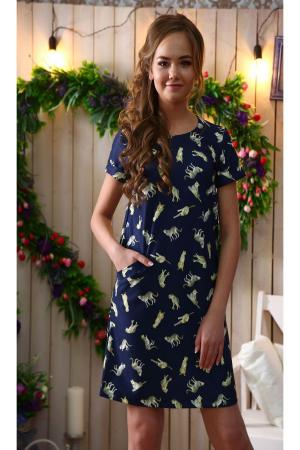 Платье  - темно-синий, синий  цвет